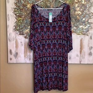 Market & Spruce multi color midi dress
